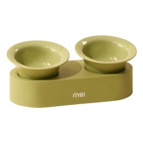 Cat Dog Ceramic Double Bowl